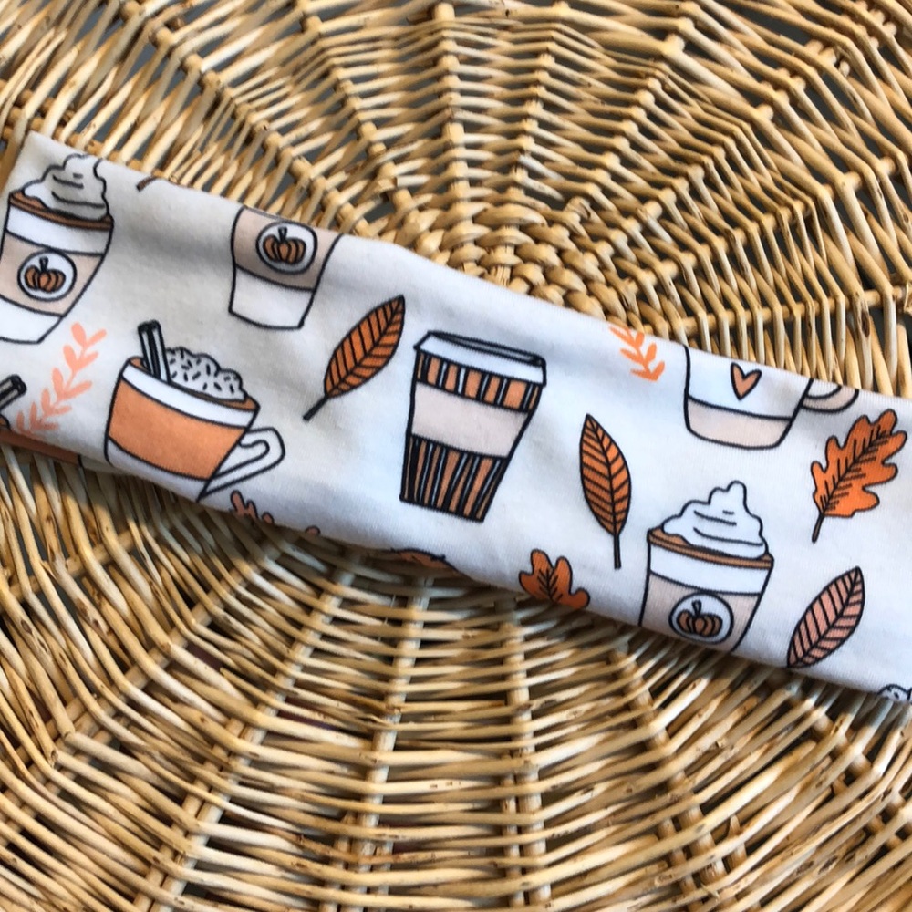Autumn pumpkin spice headband
